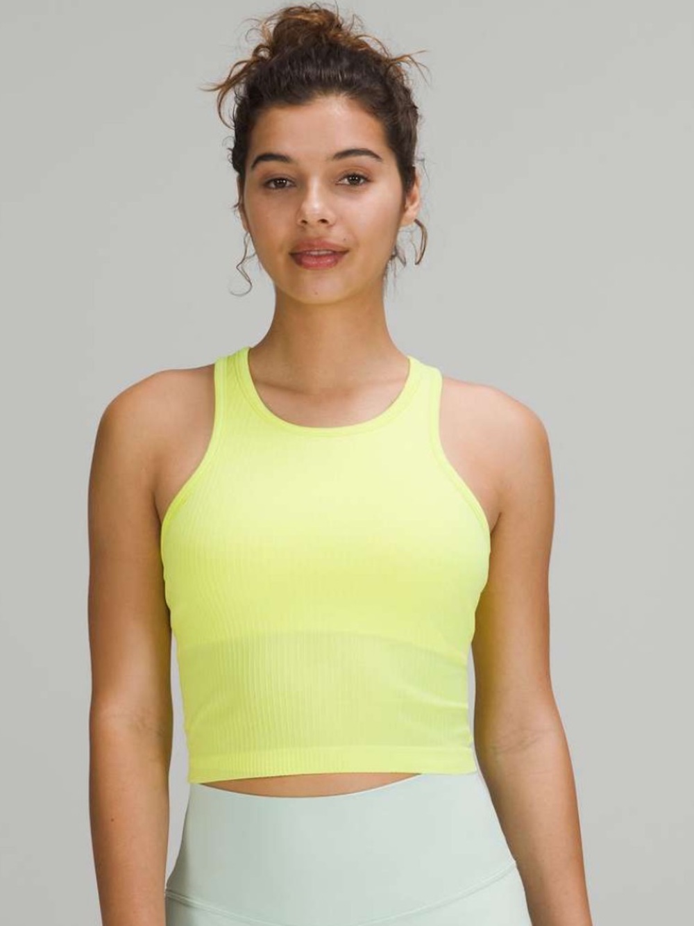 lululemon athletica, size 12, Ebb to Street, bright yellow, built in bra